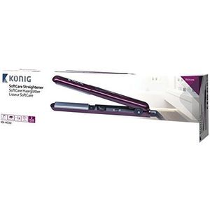 KÖNIG KN-HC60 SoftCare stijltang, bordeaux/zwart