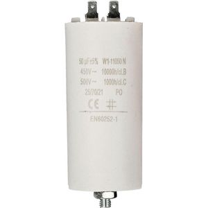 Condensator - Aanloop - 50.0 μF (Max. 450V, Aarde)