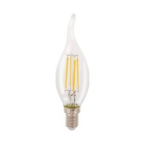 Hq lfe14fltp002 led retro filament lamp e14 dimbaar gebogen kaars 4 w 345 lm 2700 k