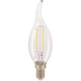 Retro - Vlamvormige LED-lamp - Warm Wit - E14-fitting - 2 Watt - 210 Lumen