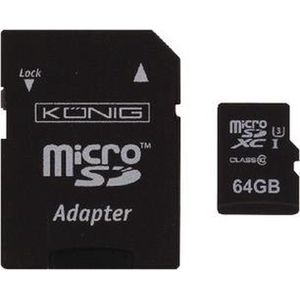 MicroSDXC geheugenkaart Class 10 64 GB