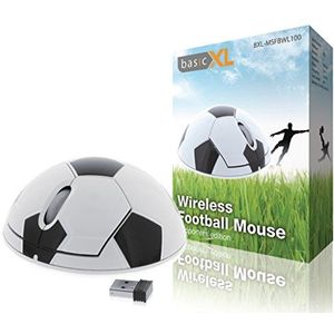 basicXL Voetbal Draadloze Muis voor PC USB, Radio