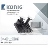 LNB Twin Monoblock 6.0° 1.1 dB