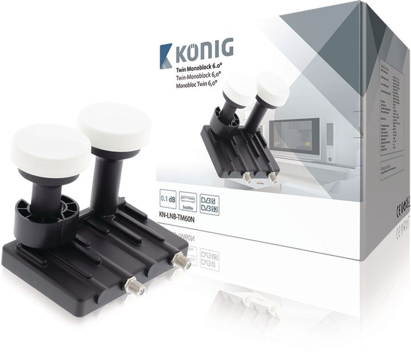 LNB Twin Monoblock 6.0° 1.1 dB