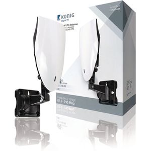 König - KNANOR5002B - Buitenantenne - Zwart - Versterkt tot 50 km bereik - 40 dB Gain