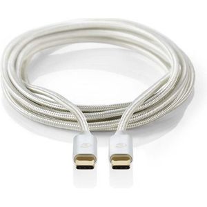 USB 3.0-Kabel voor Synchroniseren, Opladen en AV-Ondersteuning | Verguld 2,0 m | USB C Male naar USB C Male | Voor Aansluiten van Smartphones en Mobiele Apparaten