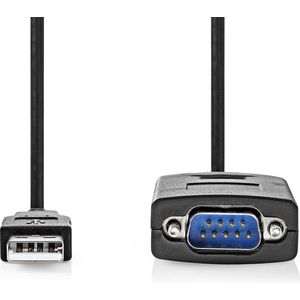 Converter | USB A male naar RS232 male | USB 2.0 | 0,9 m kabel