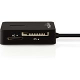 Nedis - USB Cardreader - Zwart - USB-A - 5 Kaartsleuven