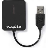 Nedis - USB Cardreader - Zwart - USB-A - 5 Kaartsleuven