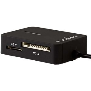 Nedis - USB Cardreader - Zwart - USB-A - 5 Kaartsleuven