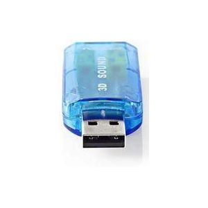 Nedis Geluidskaart - 5.1 - USB 2.0 - Microfoonaansluiting: 1x 3.5 mm - Headset-aansluiting: 3.5 mm Male