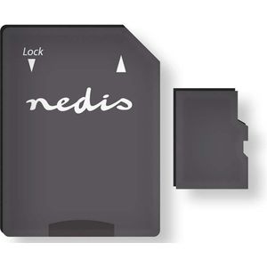 Nedis Geheugenkaart | microSDXC | 64 GB | UHS-I | SD-adapter inbegrepen | 1 stuks - MMSD64100BK MMSD64100BK