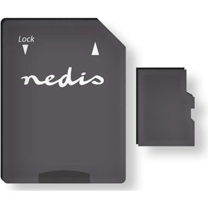 Nedis - Micro SDHC Geheugenkaart - 32 GB - Class 10 - Inclusief Adapter