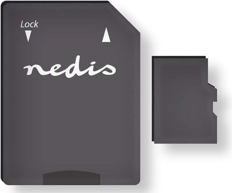 Nedis - Micro SDHC Geheugenkaart - 32 GB - Class 10 - Inclusief Adapter