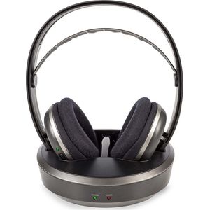 Nedis - Draadloze Stereo Over-Ear Hoofdtelefoon - Zwart - Oplaadstation