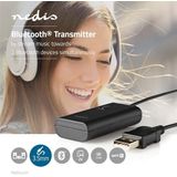 Nedis - Bluetooth Audio Transmitter - Zwart - 3,5mm Jack