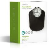 Nedis Personal Scales Analog - Retro Design - Weegschaal Zwart