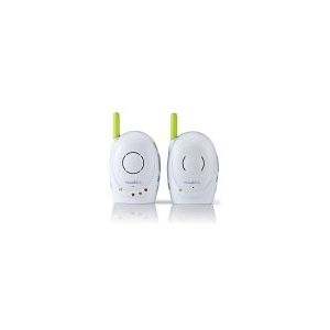 Nedis Audio-babyfoon - draadloze babyfoons met intercom en een bereik van 300 m - set van 2 - groen/wit