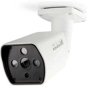 Nedis CCTV-Beveiligingscamera - Full HD 1080p - Nachtzicht: 25 m - Netvoeding - 1/3"" CMOS - Kijkhoek: 82 ° - Lens: 3.6 mm - ABS - Wit / Zwart