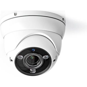 Nedis CCTV-Beveiligingscamera - Full HD 1080p - Nachtzicht: 30 m - Netvoeding - 1/3" CMOS - Kijkhoek: 96 ° - Lens: 2.8 - 12 mm - ABS - Wit / Zwart - 5412810269426