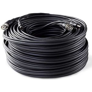 BNC videokabel met DC voedingskabel voor beveiligingscamera's - RG59 - 75 Ohm / zwart - 10 meter