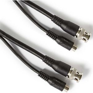 Nedis CCTV-Security Kabel - BNC / DC - 20.0 m - Rond - PVC - Zwart - Gift Box