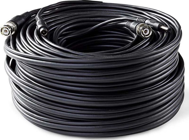 NEDIS - CCTV Beveiligingskabel BNC/DC - 30 m - PVC