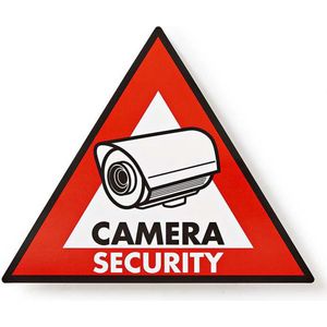 Nedis - Sticker Camerabewaking - 5 Stuks - Zelfklevend