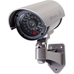 Nedis dummy beveiligingscamera voor buiten - bullet - IP44 / grijs