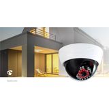Nedis Dummy Beveiligingscamera - Dome - Batterij Gevoed - Binnen - Wit