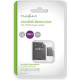 Nedis - Micro SDXC Kaart - 128 GB - Class 10 UHS-I - Inclusief Adapter