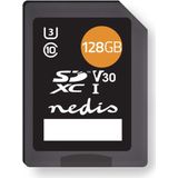 Nedis - MSDC128100BK - Geheugenkaart - Zwart - 128 GB - Klasse 10