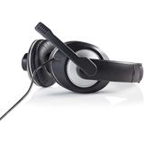 Nedis PC-Headset - Over-Ear - Stereo - 2x 3.5 mm - Inklapbare Microfoon - Zwart
