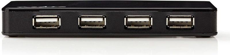 Nedis - USB Hub - 7 Poorten - USB2.0 - Zwart - Externe Voeding