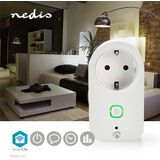Smart Plug - Draadloos - Wit - Stroommeter - App bediening