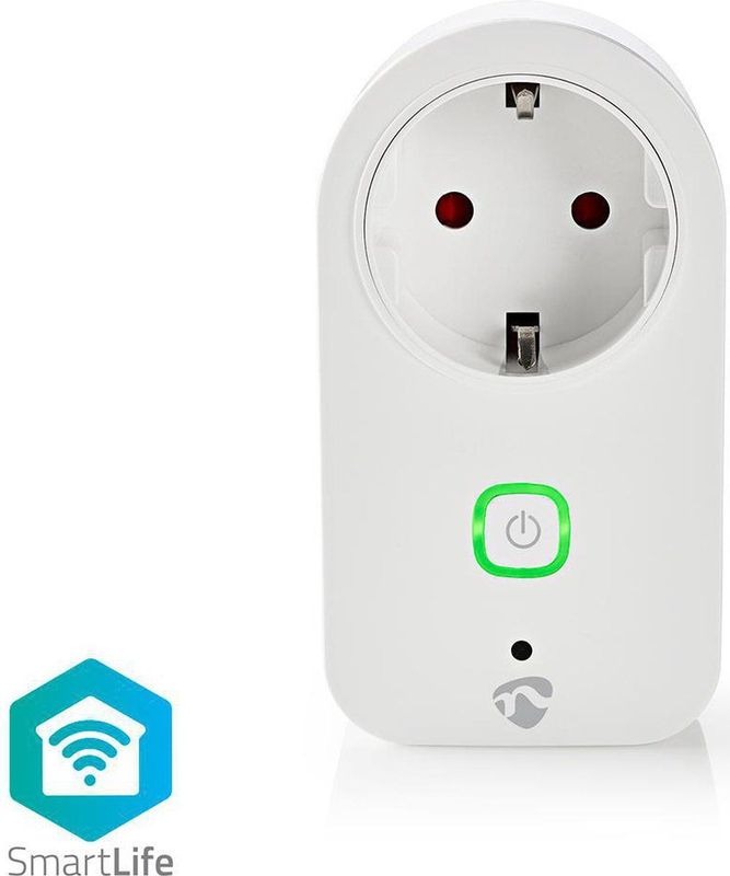 Smart Plug - Draadloos - Wit - Stroommeter - App bediening