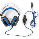 Nedis Gaming Headset - Over-Ear - Surround - USB Type-A - Buigbare en Inschuifbare Microfoon - 2.10 m - Normale Verlichting
