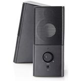 Nedis - KSANUX 2.0 - PC-luidsprekerset - Zwart - ABS Kunststof - 18W