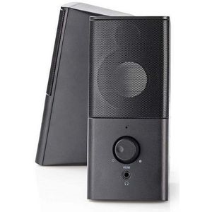 Nedis - KSANUX 2.0 - PC-luidsprekerset - Zwart - ABS Kunststof - 18W