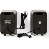 Nedis - Gaming XYAGOS 2.0 - PC-luidspreker Set - Zwart - ABS Kunststof