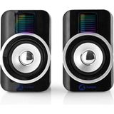 Nedis - Gaming XYAGOS 2.0 - PC-luidspreker Set - Zwart - ABS Kunststof