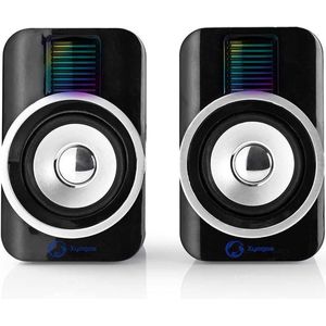 Nedis - Gaming XYAGOS 2.0 - PC-luidspreker Set - Zwart - ABS Kunststof