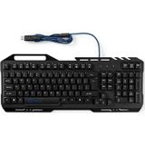 Nedis - AFYTEQE Multimedia USB Toetsenbord - Metaal - 1,5 Meter