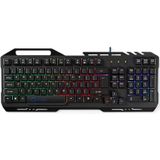 Nedis - AFYTEQE Multimedia USB Toetsenbord - Metaal - 1,5 Meter