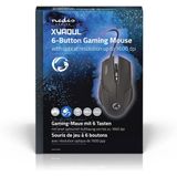 Gaming Muis - Bedraad - 800 / 1200 / 1600 Dpi - Instelbare DPI - Aantal Knoppen: 6 - Rechtshandig