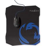 Nedis - YESAQUA - Bedrade USB Muis en Medium Muismat Set - Zwart - 1,5 Meter