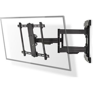 Full Motion TV Wall Mount | 37-80 inch | Maximaal Screen Gewicht: 70 kg | Tunnelbar | Minimale Wall Afstand: 70 mm | Maximale Wall Afstand: 800 mm | 6 punten | Staal | Zwart