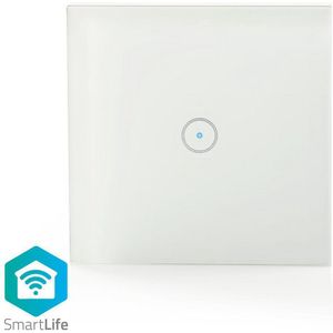 Nedis - SmartLife Lichtschakelaar - Wit - Wi-Fi - 1 Knop
