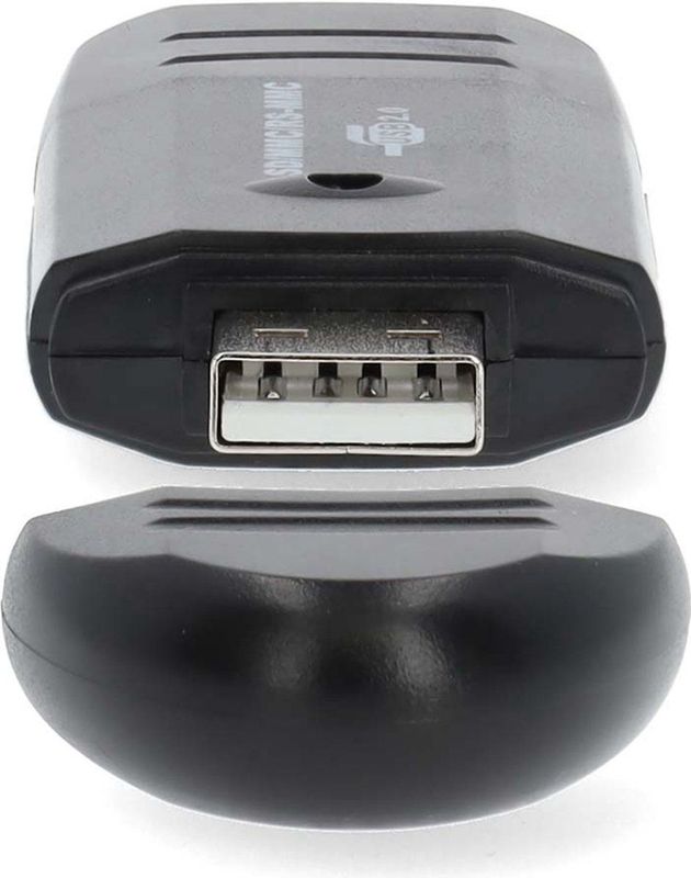 Nedis - USB Cardreader - USB-A Connector - 1 Kaartsleuf - Voor SD/MMC - USB2.0