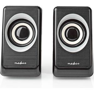 Nedis PC-Speaker | 2.0 | 18 W | 3,5 mm Male | 1 stuks - CSPR20020BK CSPR20020BK